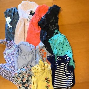 Huge clothing lot rompers & dresses